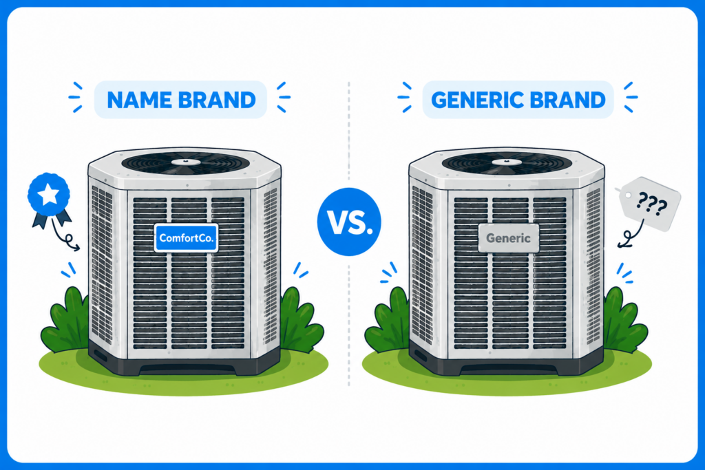 Name brand vs Generic HVAC